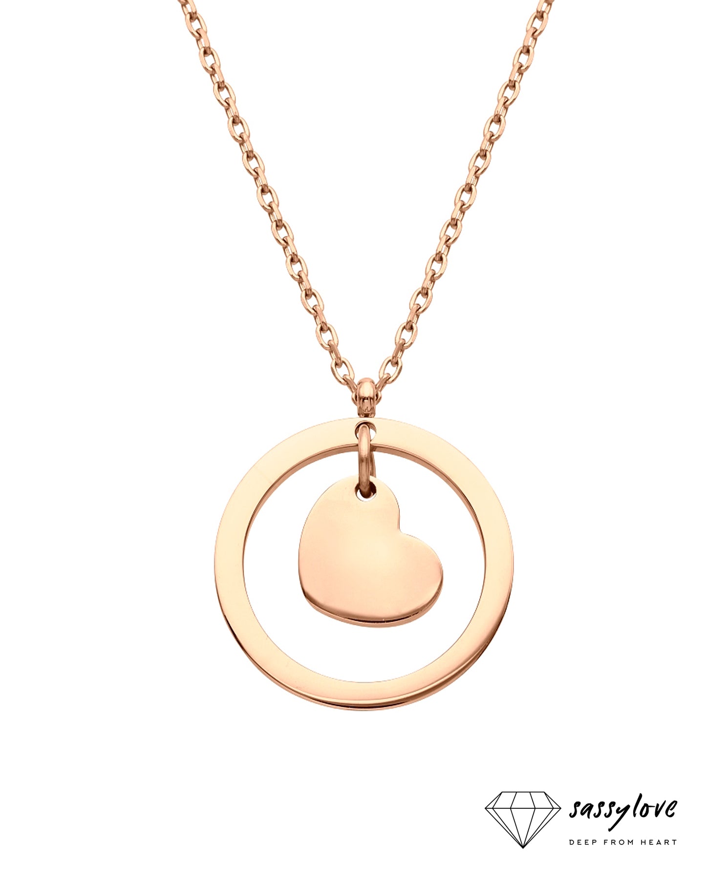 Herzhalskette im Ring