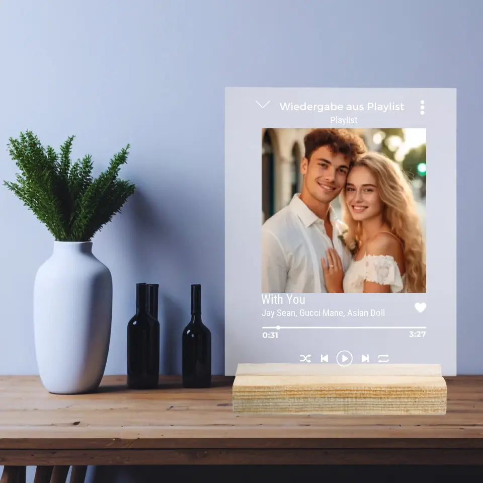 Personalisierter Fotoaufsteller - Pärchen