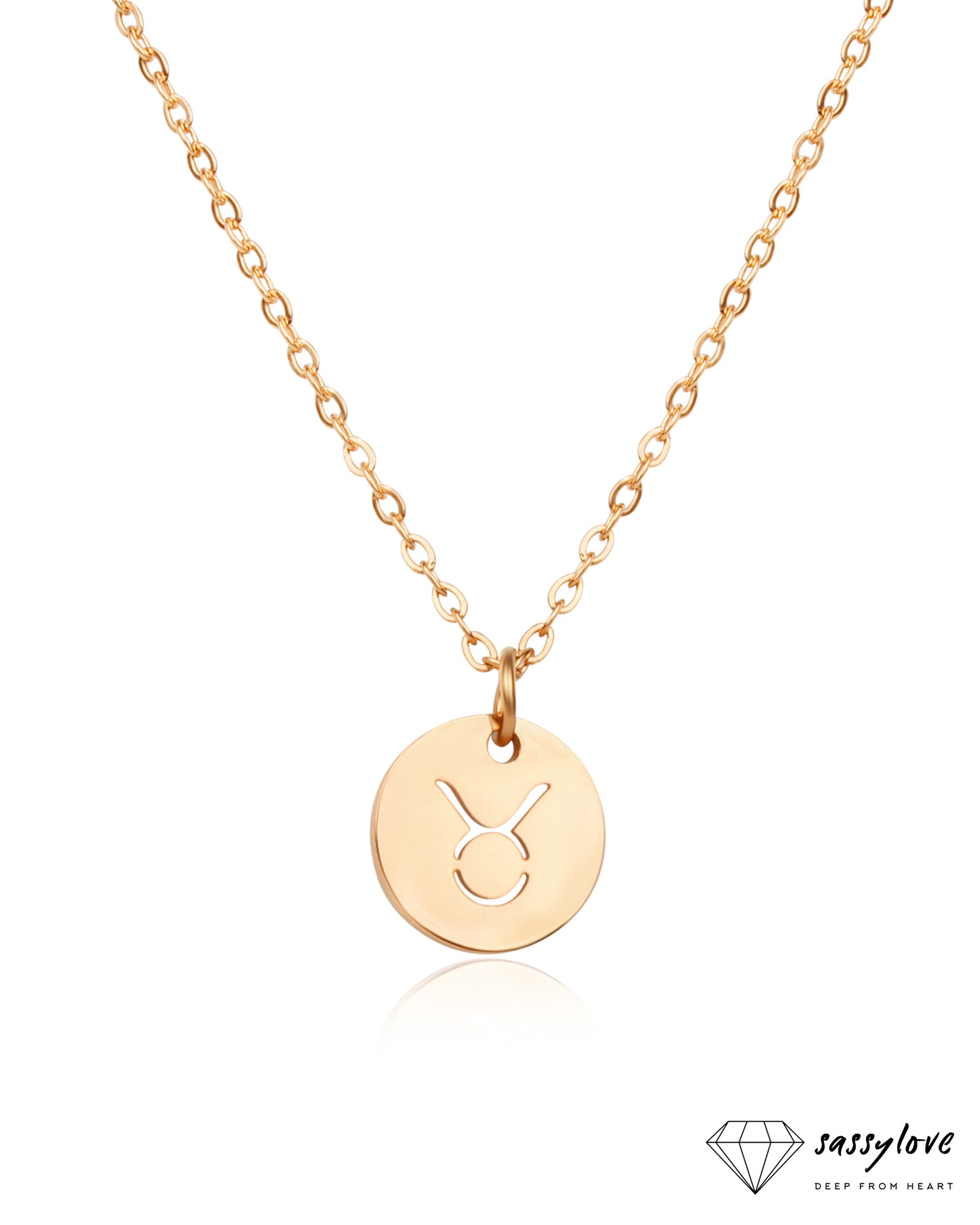 Sternzeichen Halskette Rund