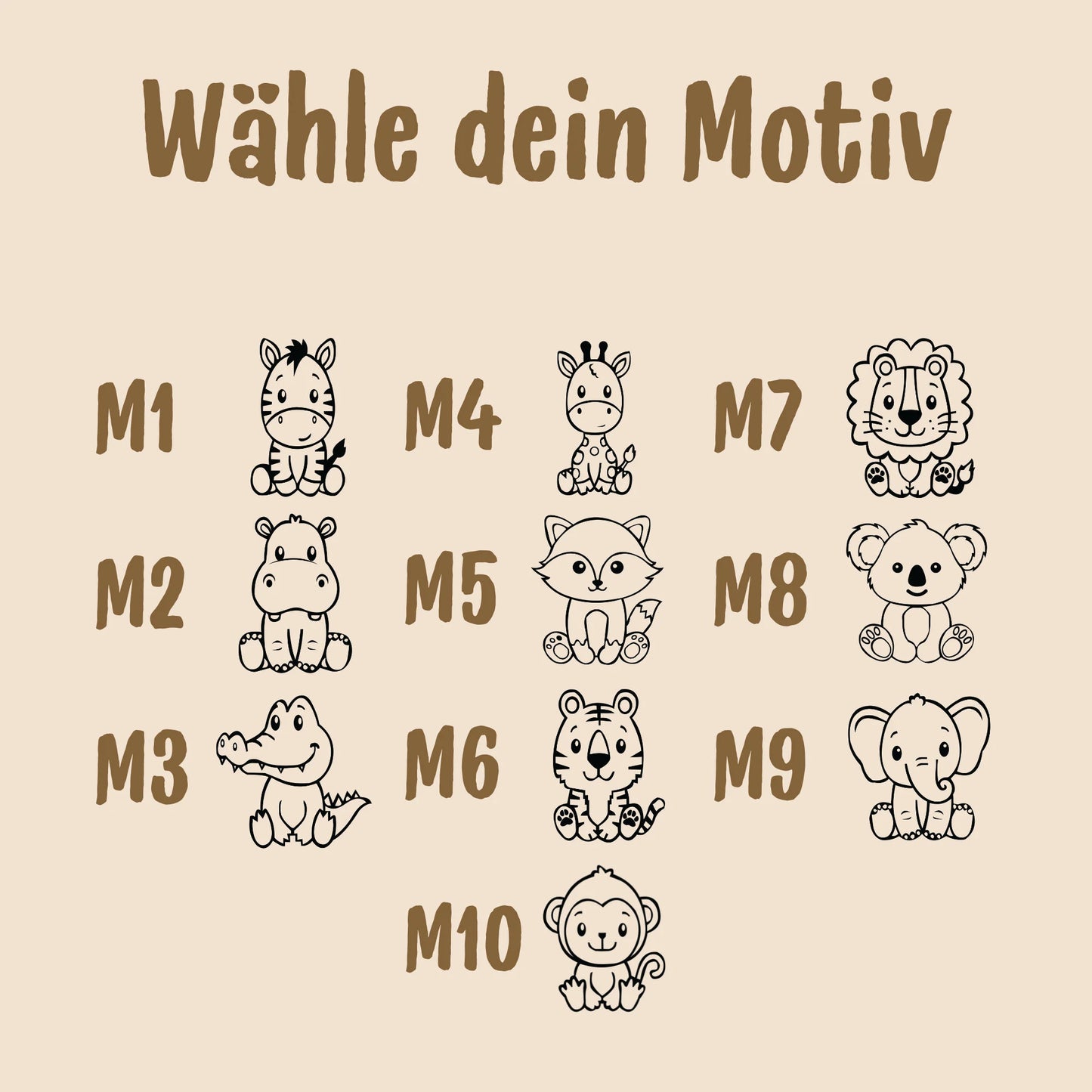 Frühstücksbrettchen - Safari