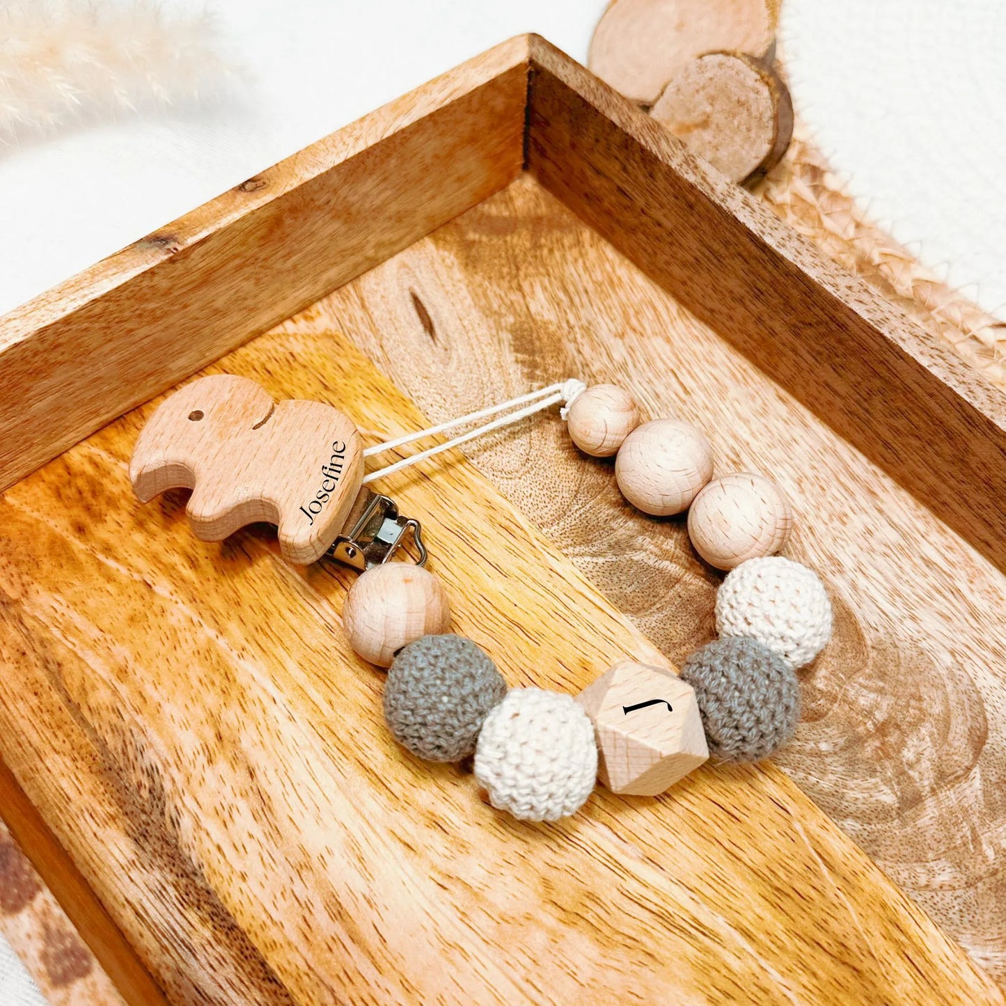 Schnullerkette - Elefant