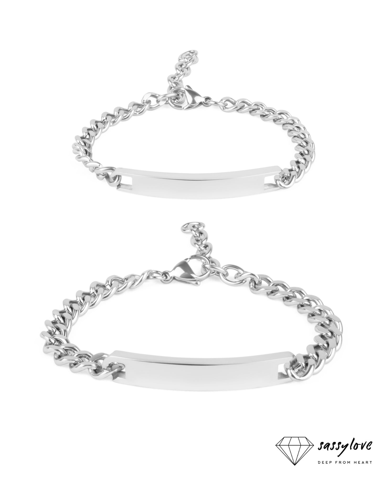 Partnerarmband, Personalisierte Partnerarmbnder, Gravurarmband, Stainless Steel SassyLove Partnerarmband, Personalisierte Partnerarmbnder, Gravurarmband, Stainless Steel SassyLove