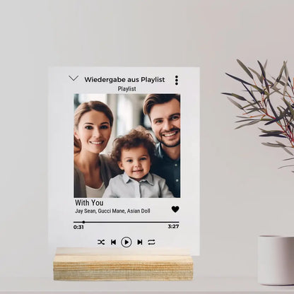 Personalisierter Fotoaufsteller - Familie