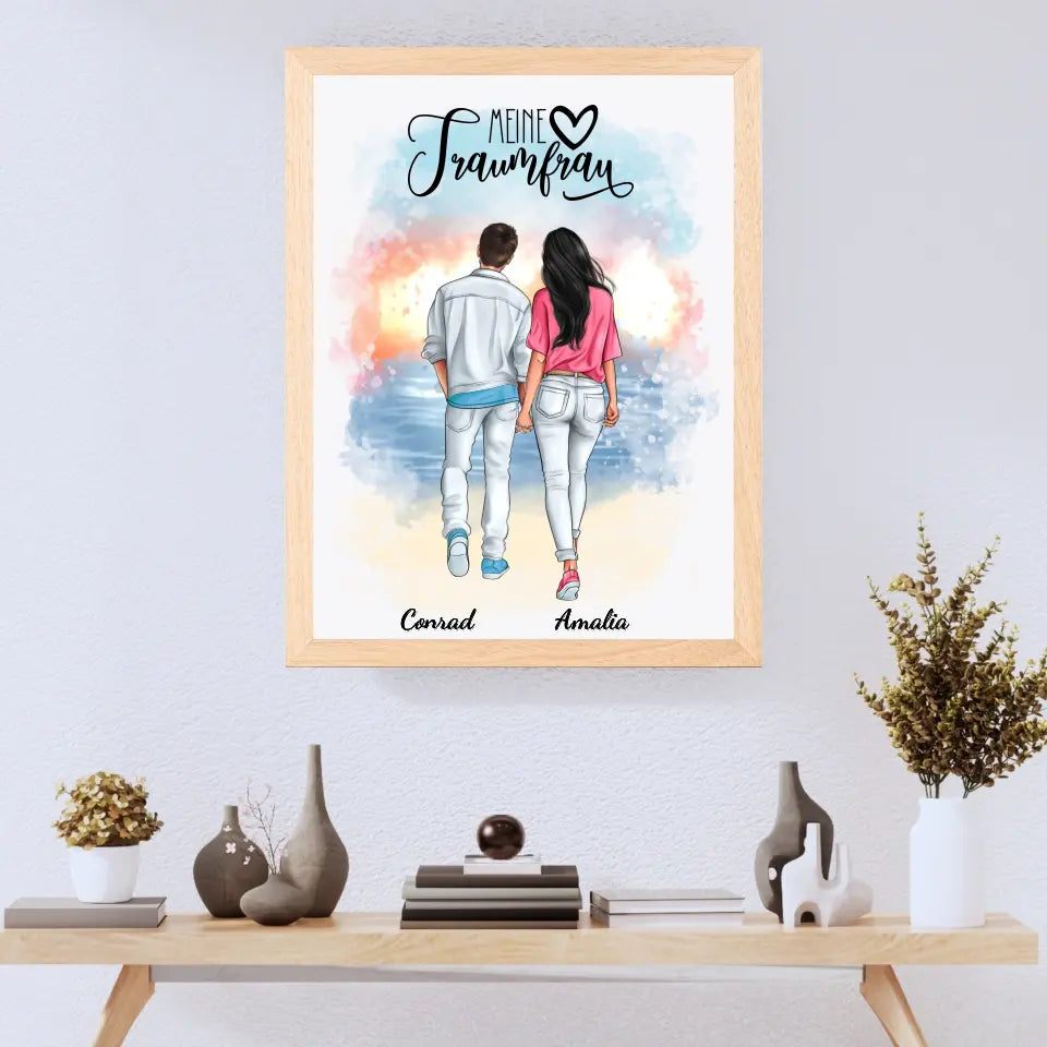Paar in Jeans - Poster