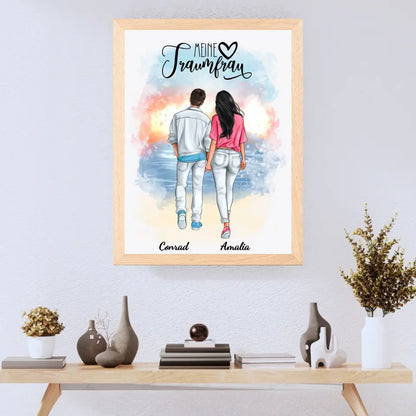 Paar in Jeans - Poster
