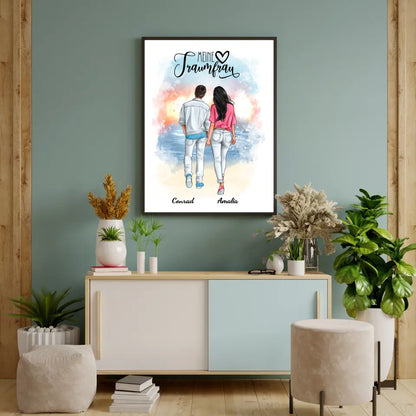 Paar in Jeans - Poster