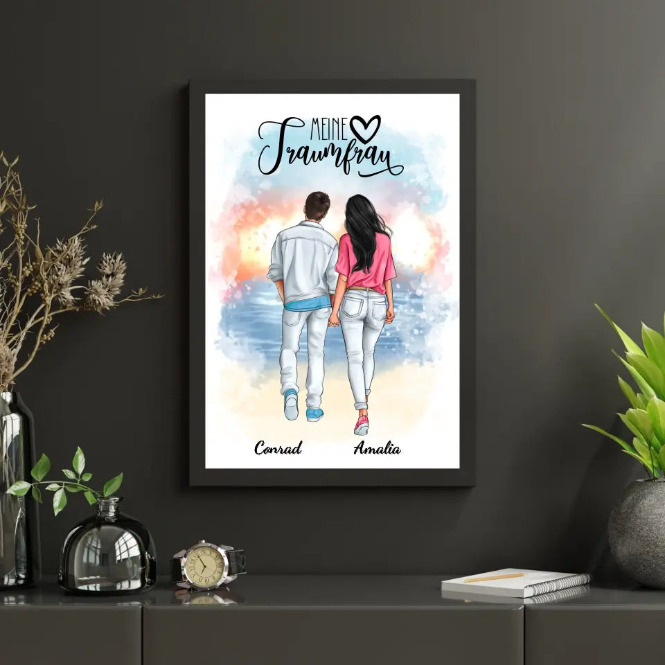 Paar in Jeans - Poster