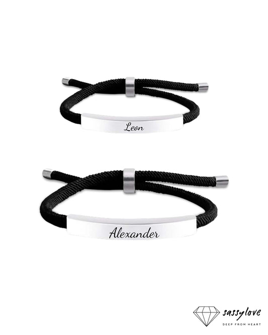 Geflochtenes Armband Freizeitlook